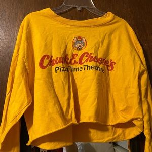 Cropped Chuck E. cheese Shirt